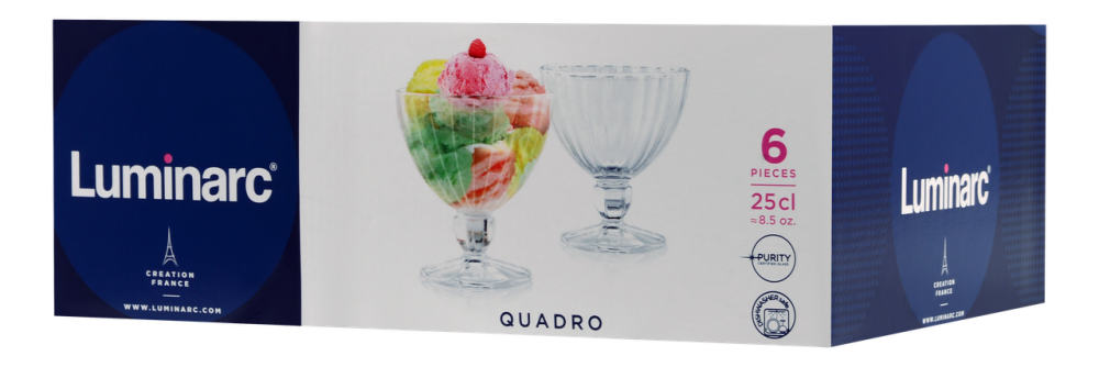 Набор креманок Luminarc Quadro (6725844) Киев - изображение 3