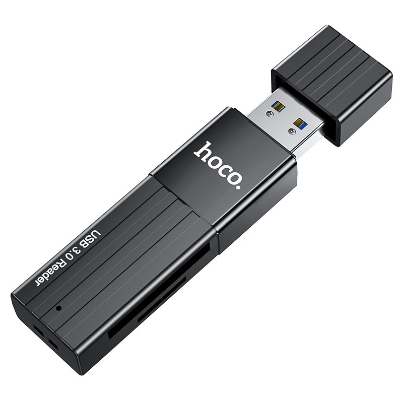 USB-хаб HOCO HB20 с кардридером, черный Киев - изображение 5