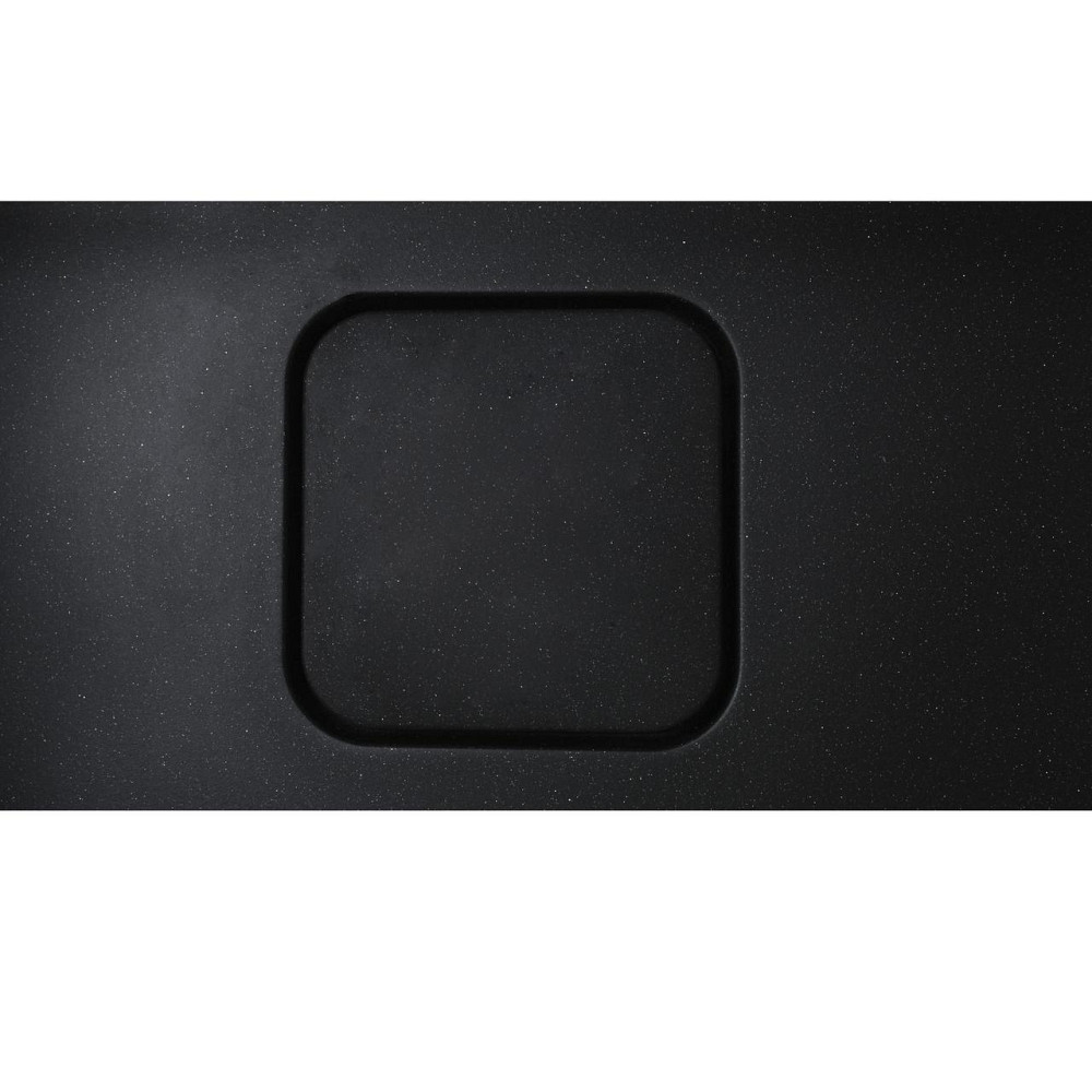 Гранітна мийка Globus Lux BARBORA чорний металік 510х510 мм-А0001 Київ - фото 4