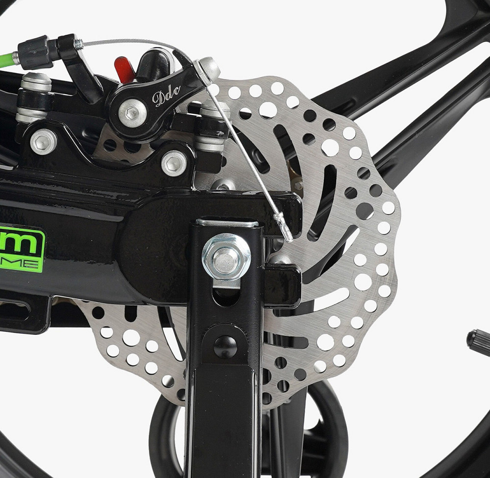 Велосипед 2-х колісний CORSO REVOLT 16 дюймів дискові гальма додаткові колеса Чорно-салатовий (MG-16090) Чернігів - фото 6