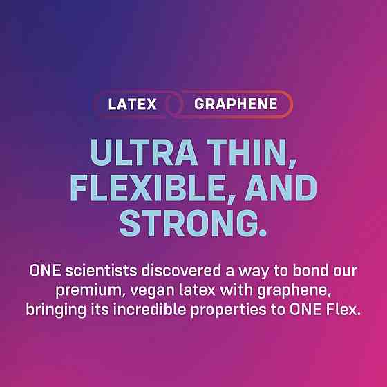 Презервативы ONE Flex Graphene, 10 шт, супертонкие, очень прочные, подарочная упаковка-тубус Sex Aura Киев