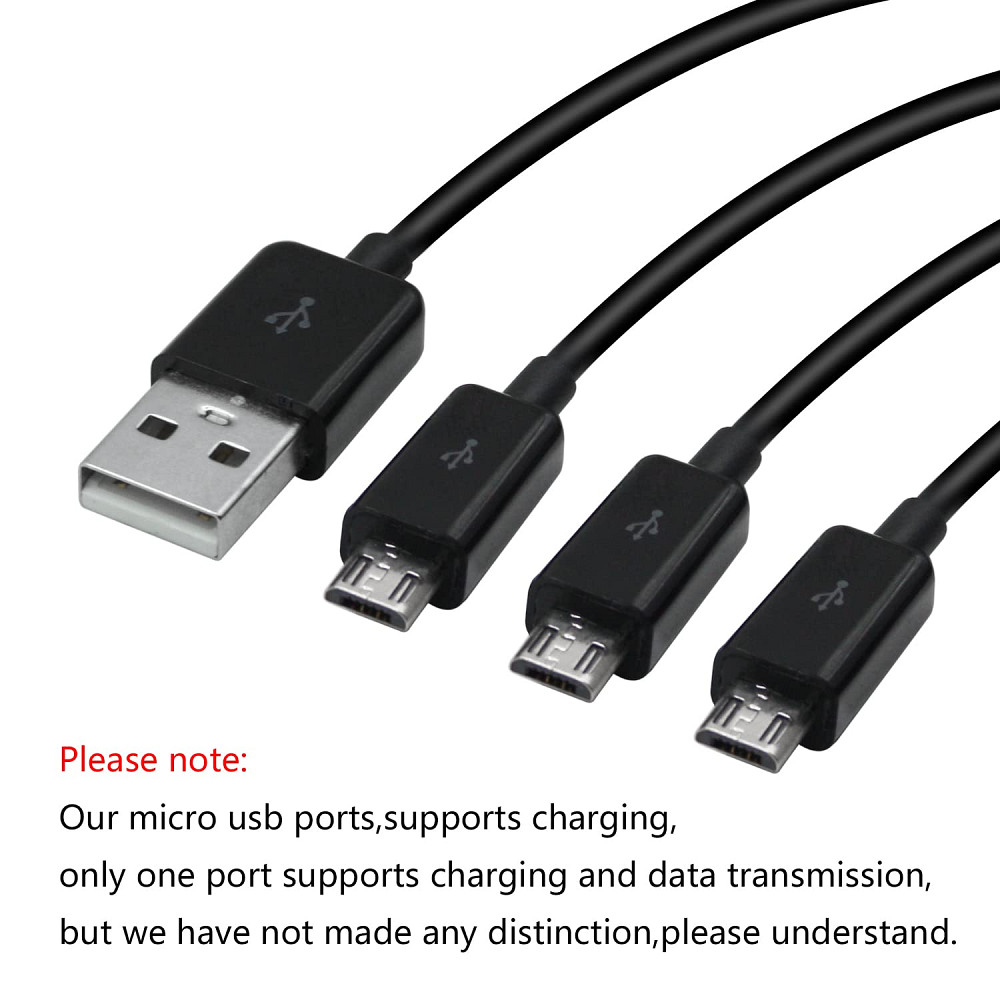 Кабель зарядний USB -3* Micro USB 1м Луцьк - фото 2