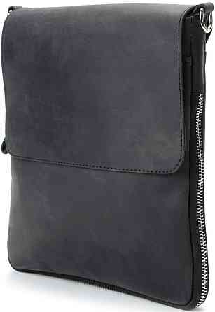 Сумка SHVIGEL 11017 из винтажной кожи Черная Киев