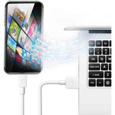 Дата кабель USB 2.0 AM to Lightning 1.0m white Defender (87496) Вінниця