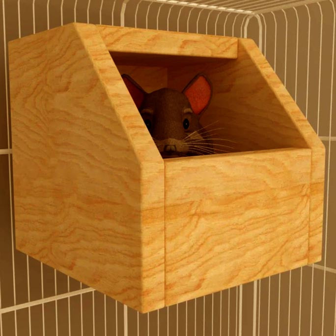 Будиночок для шиншили "Хобіль" каррі Миколаїв - фото 1