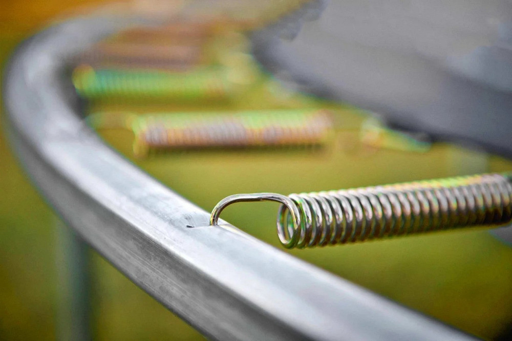 Батут 252 см Just Fun для дітей і дорослих з захисною сіткою і драбиною Різні кольори Київ - фото 4