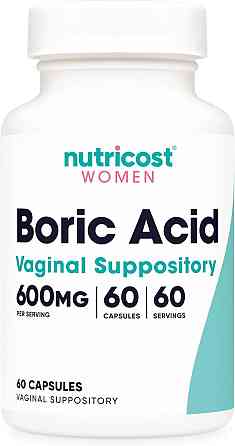 Борна кислота Nutricost Women, Boric Acid, Vaginal Suppository, 600 mg , 60 Capsules Луцьк