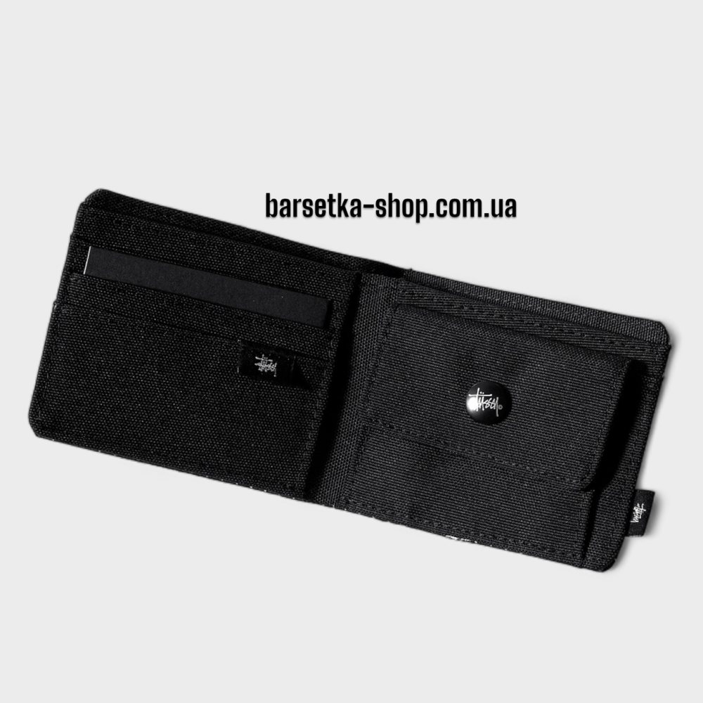 Кошелек Stussy 11x9 черный/белый (в коробке) Запорожье - изображение 2