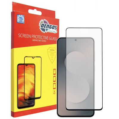 Стекло защитное Dengos Full Glue Samsung Galaxy S25 FE Black (TGFG-417) Винница - изображение 1