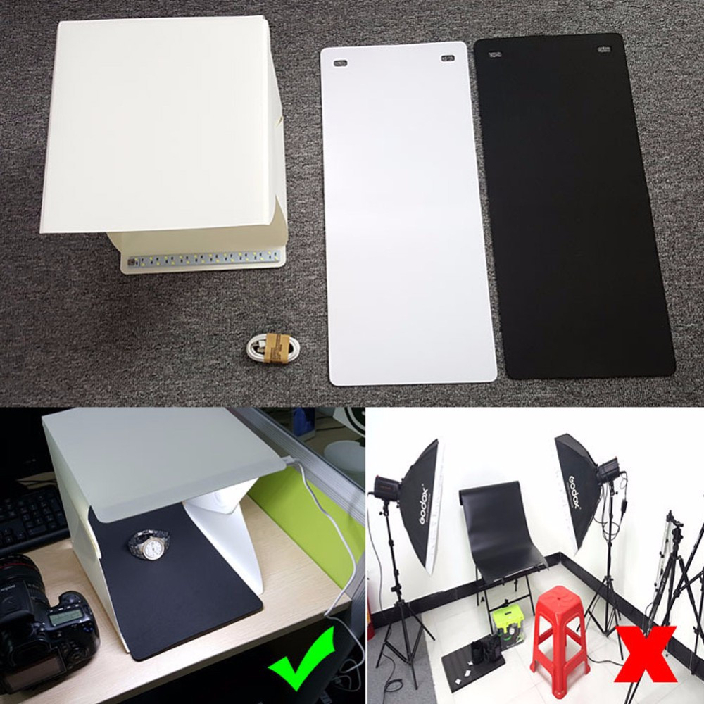 Photobox – лайтбокс з LED підсвічуванням для предметної зйомки 40см Вінниця - фото 3