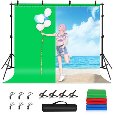 Фон Puluz PKT5205 background set with mount 290x200 cm green, blue, red (PKT5205) Вінниця - фото 1