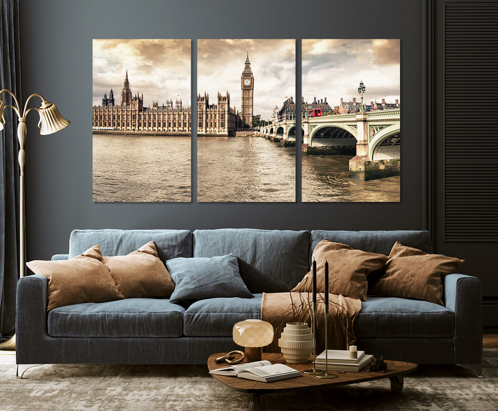 Модульна картина у вітальню/ спальню Лондон  ART-008_3A Київ - фото 3