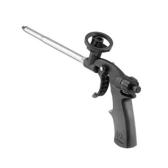 Пистолет для монтажной пены, с тефлоновым покрытием иглы, трубки и держателя баллона, 4 насадки INTERTOOL PT-0605 Киев