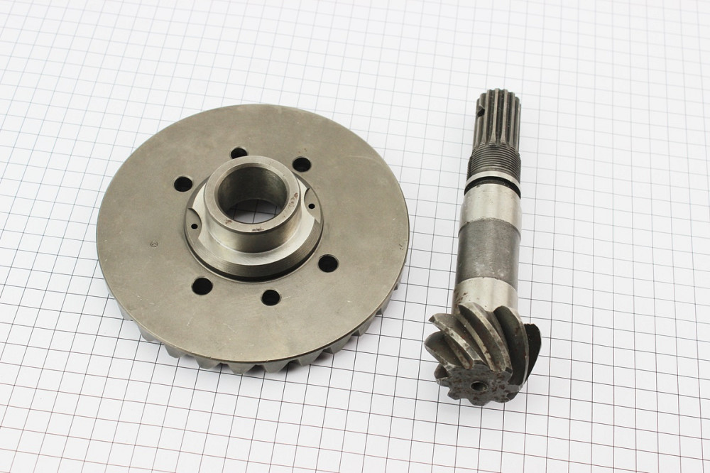 Шестерні конічні переднього моста, ведуча Z-8/15 + ведена Z-30 к-кт Jinma 244 Київ - фото 2