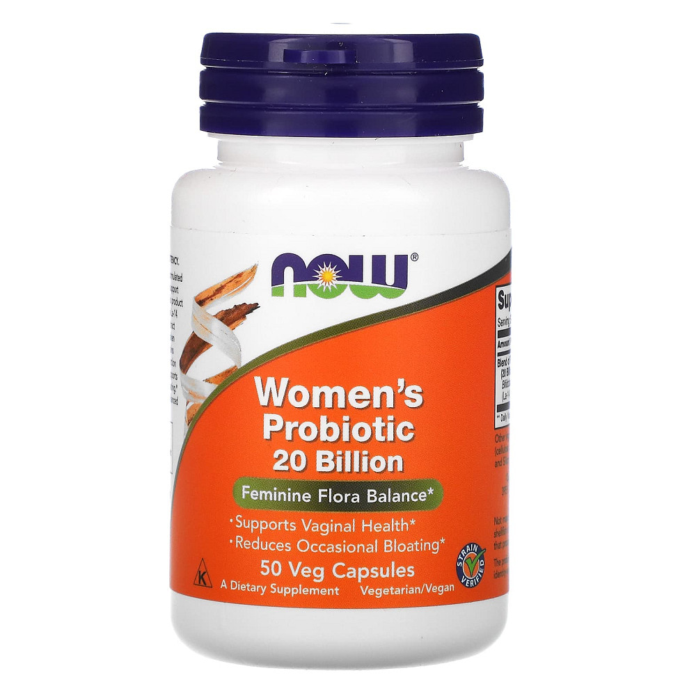 Пробиотики для женщин, Woman's Probiotic, Now Foods, 20 млрд КОЕ, 50 растительных капсул Луцк - изображение 1