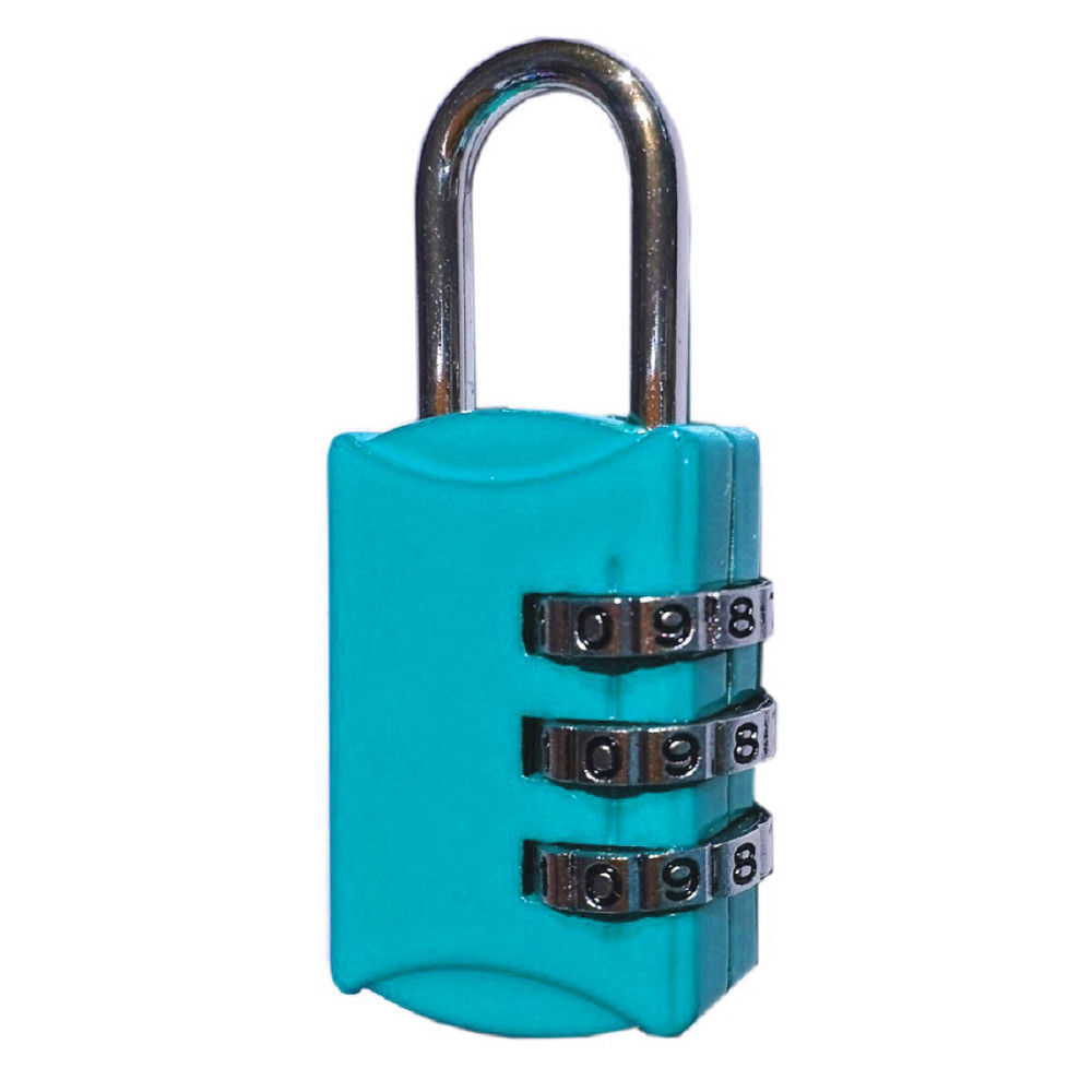 Замок навісний 23 мм з кодом блакитний Київ - фото 1