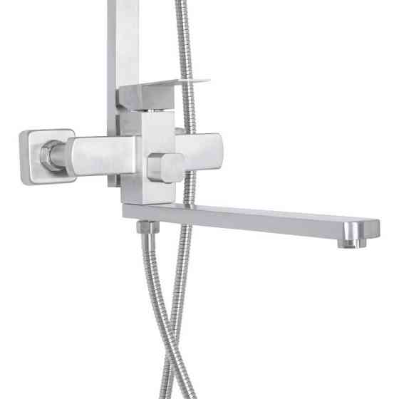 Душевая система с изливом Lidz Kubis 1033 на три потребителя (k35) LDKUB1033NKS46110 Nickel сатин Киев