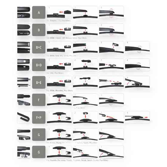 Щітка двірника заднього carway безкаркасна flat rear 350мм (+ 8 адап.) Мукачево