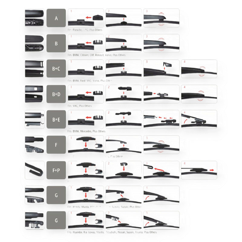 Щітка двірника заднього carway безкаркасна flat rear 350мм (+ 8 адап.) Мукачево - фото 3