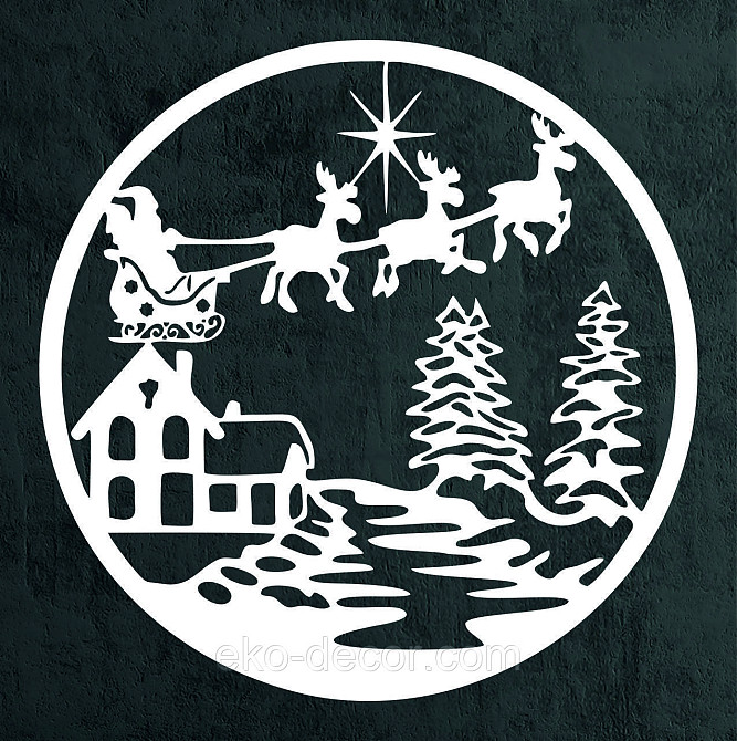 Декоративне настінне Панно «Новий рік», Декор на стену Київ - фото 5