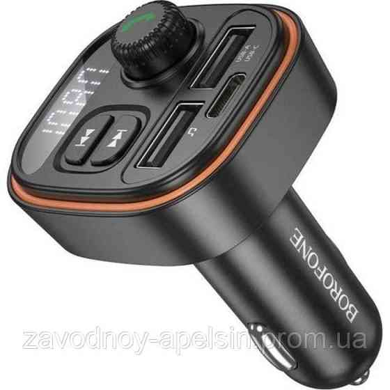 Модулятор ФМ Швидке заряджання 2 USB + PD 15 W (borofone) Одеса