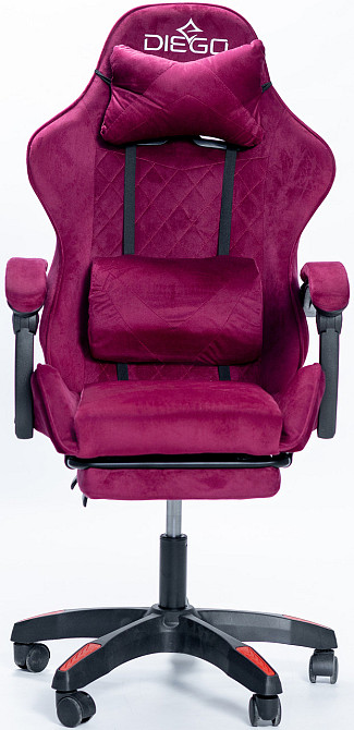 Кресло геймерское DIEGO ALCANTARA PRO Light Purple Киев - изображение 2