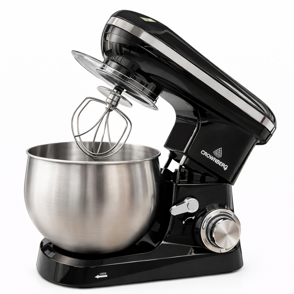 Тестомесильная машина Crownberg CB-3407 2600Вт комбайн 5л Планетарный тестомес-миксер кухонный с чашей FZ-50 Львов - изображение 1