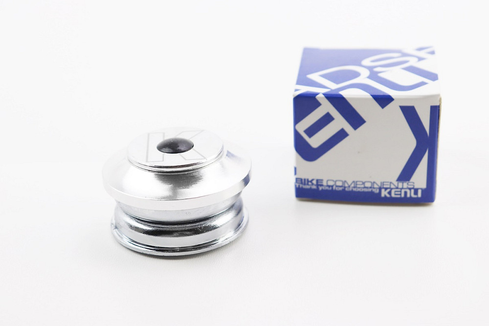 Кермова колонка 1-1/8" (44/28,6x44/30) безрізьбової вилки, напівінтегровані, висока, сіра KL-B431 Київ - фото 1