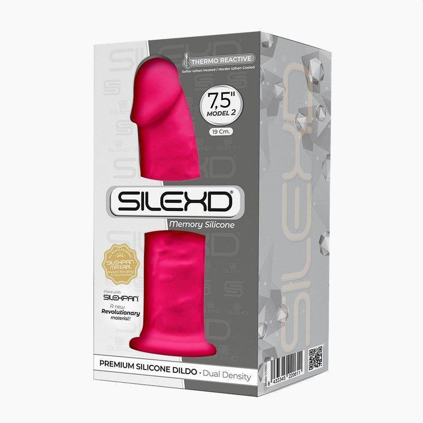 Фалоімітатор SilexD Henry Pink (MODEL 2 size 7.5in), двошаровий, силікон + Silexpan, діаметр 4,8 см Sex Aura Київ - фото 4