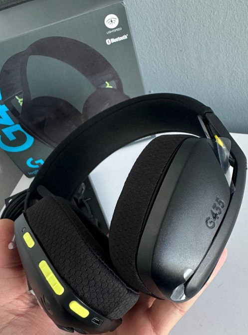 НОВІ навушники Logitech G435 Black геймерские наушники. Киев - изображение 3