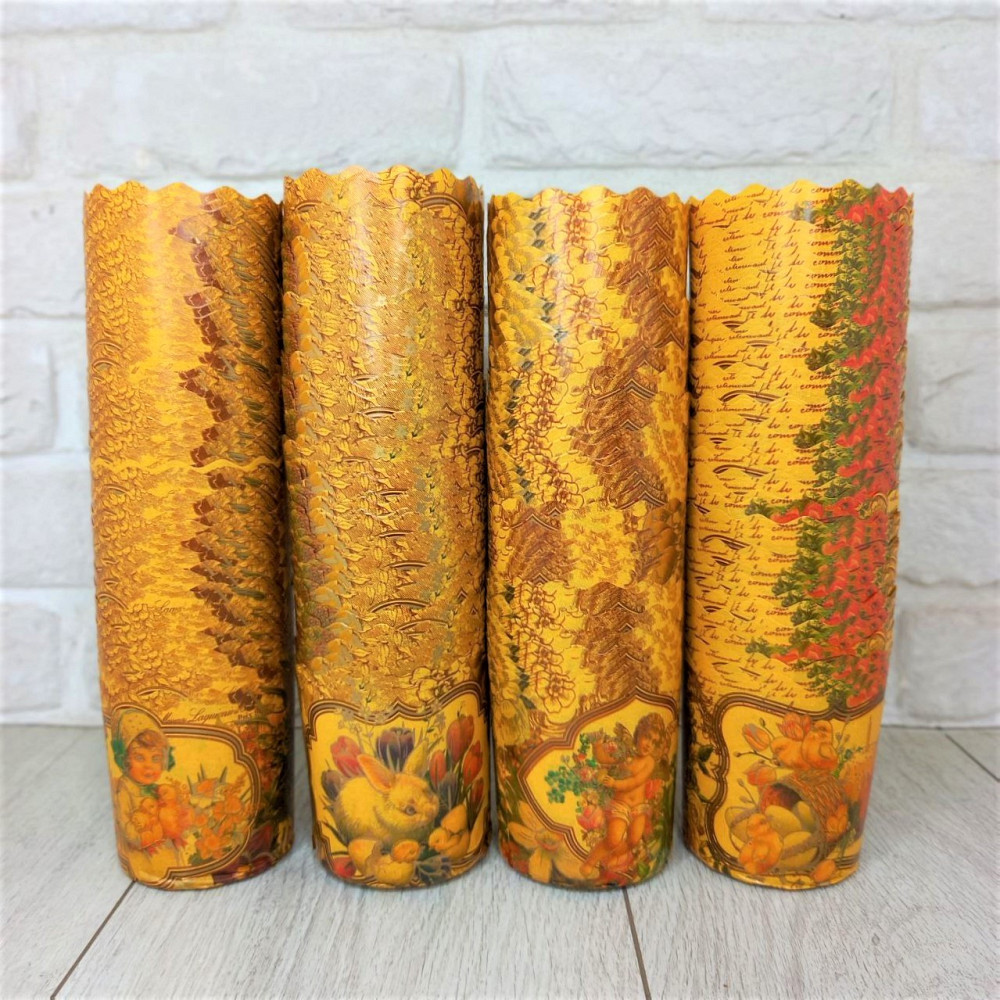 Паперова форма для пасок 100–150 г d70×h85 Вікторіанські, 50 шт/упаковка, для випічки Харків - фото 3