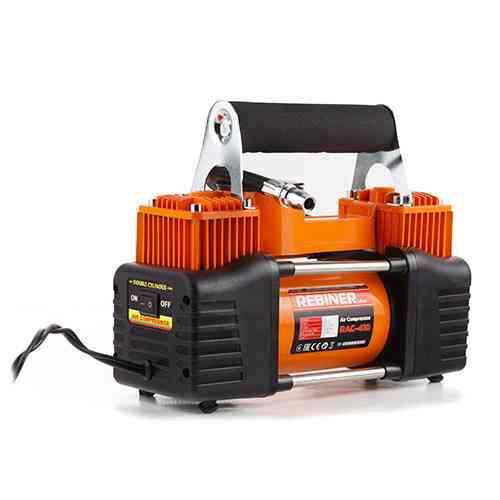 Компресор для шин Rebiner RAC-410 R13-R18, 10 атм — надійний двопоршневий Івано-Франківськ