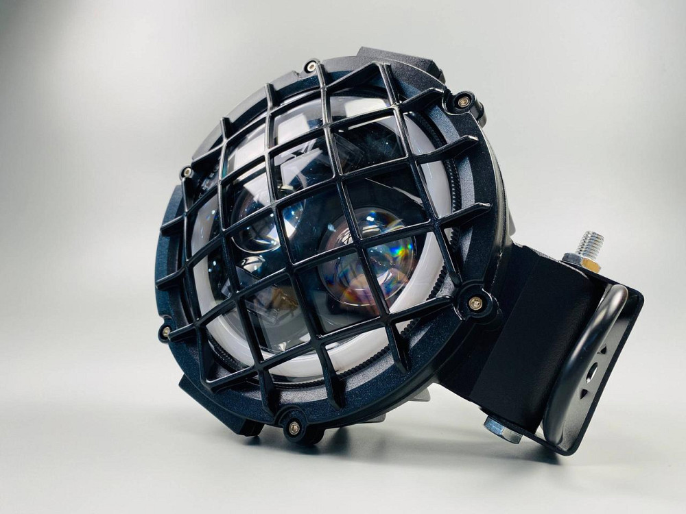 Фара головного світла LED, жовте та біле світло (ближній + дальній + DRL) 5.75 дюйма Мукачево - фото 8