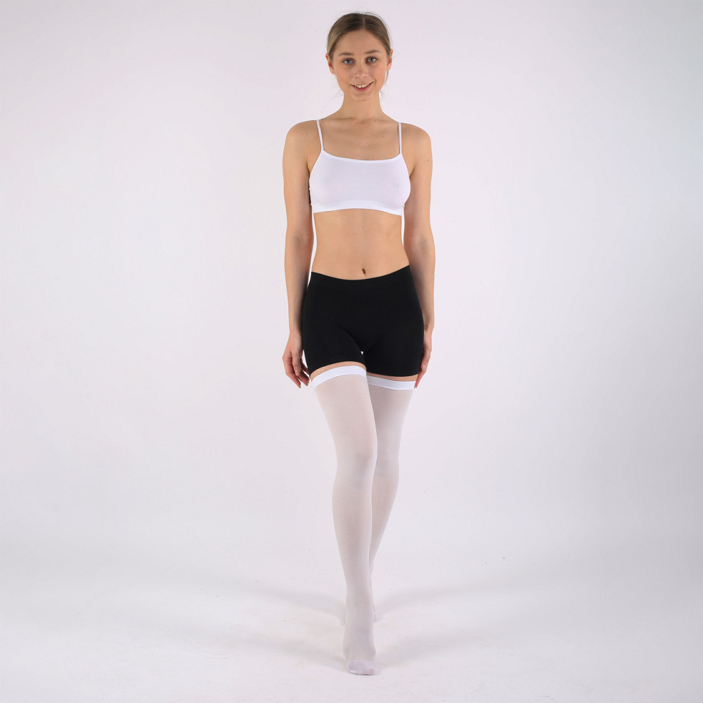 Антиэмболические чулки до бедра с вырезом FX1732 для перелетов, беременности и послеоперационные Размер S Каменец-Подольский - изображение 5