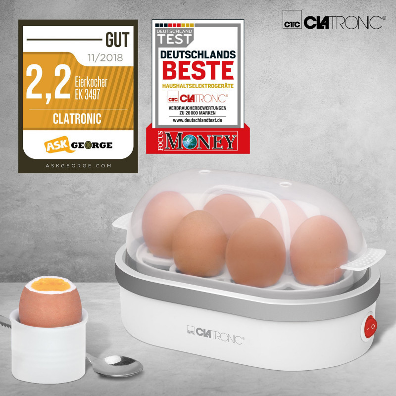 Яйцеварка для приготування до 6 яєць Clatronic EK (3497) 400 Вт Нововолинськ - фото 4