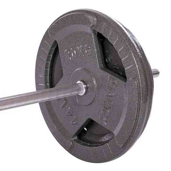 Штанга прямая со стальными блинами на 115 кг длина-1,8м Sport 2431-115 Киев