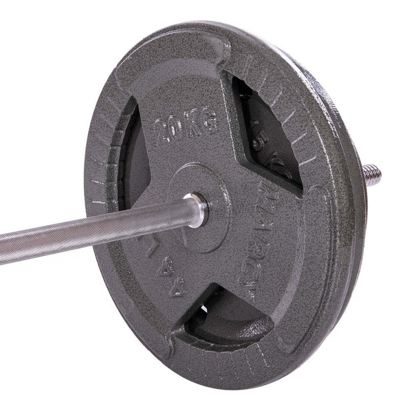 Штанга прямая со стальными блинами на 115 кг длина-1,8м Sport 2431-115 Киев - изображение 4