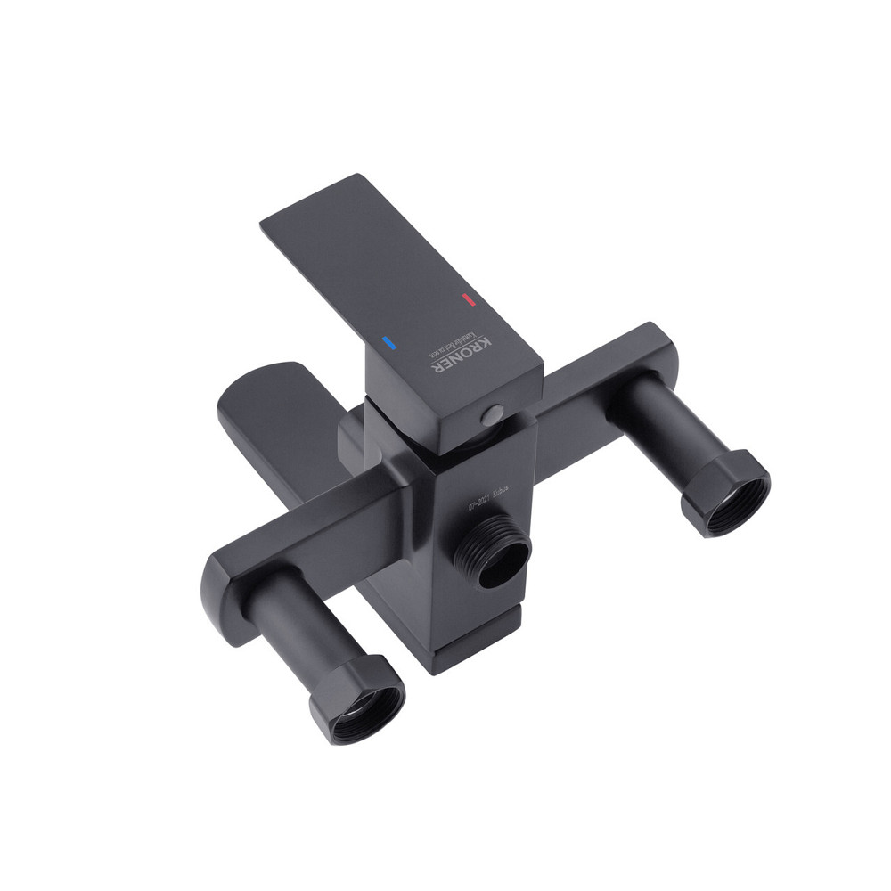 Душевая система для ванны Kroner KRP Edelstahl Kubus - SCH063 черный Киев - изображение 4