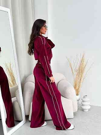Велюровый костюм женский спортивный Бордовый 42/46 Харьков