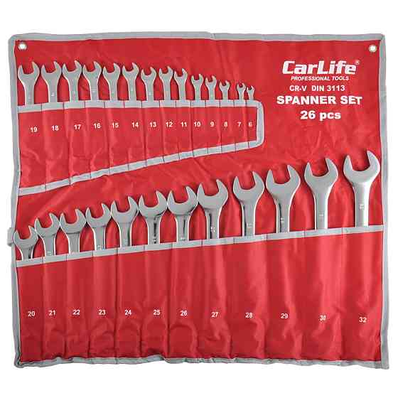 Набір ключів Carlife CR-V, 6-32мм, 26шт Киев