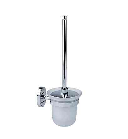 Йоржик для унітаза настінний Kroner KRM Elbe - ACG2910 хром/білий Київ