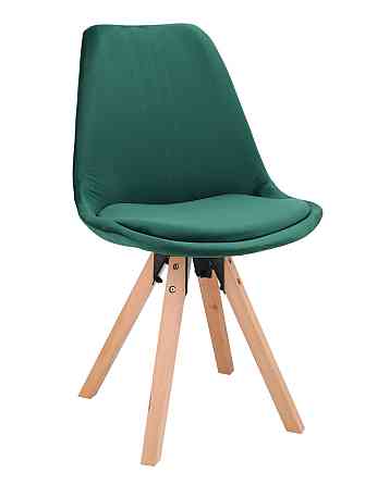 Стілець Saida Jumi у скандинавському стилі з дерев'яними ніжками зелений Київ