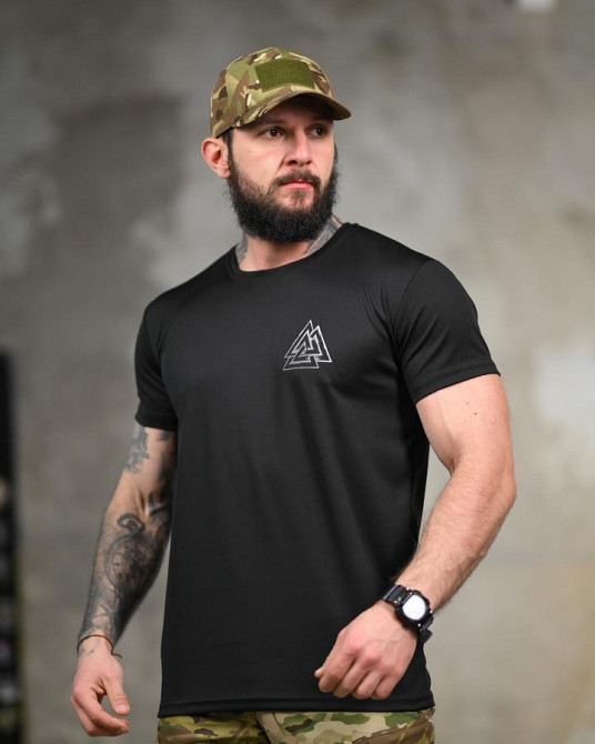 Тактична футболка SELION Voron black ТР6761 Одеса - фото 3