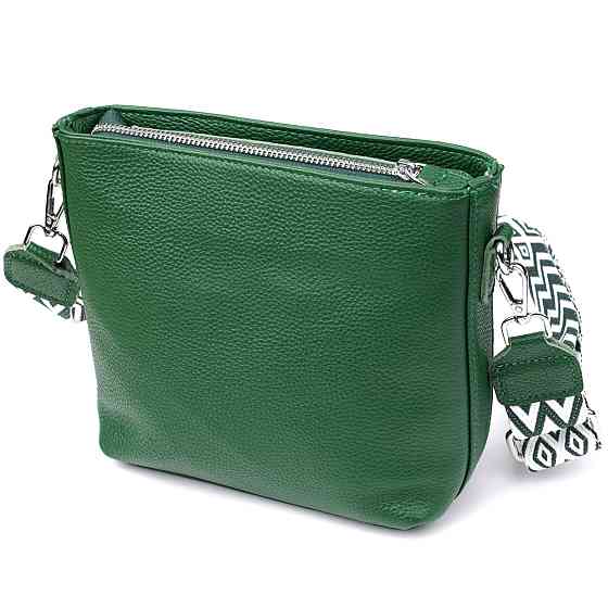 Жіноча шкіряна сумка на кожен день Зелений (Vintage) Київ