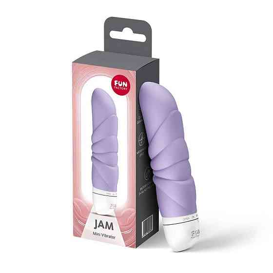 Міні-вібратор Fun Factory JAM Purple, підходить для клітора, рельєфний Sex Aura Київ