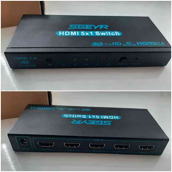 KVM-перемикач SGEYR 5x1 HDMI Луцк