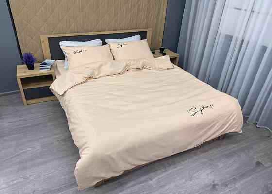 Комплект постільної білизни Сатин, Двоспальний 180х220 Айворі (88-147) Київ