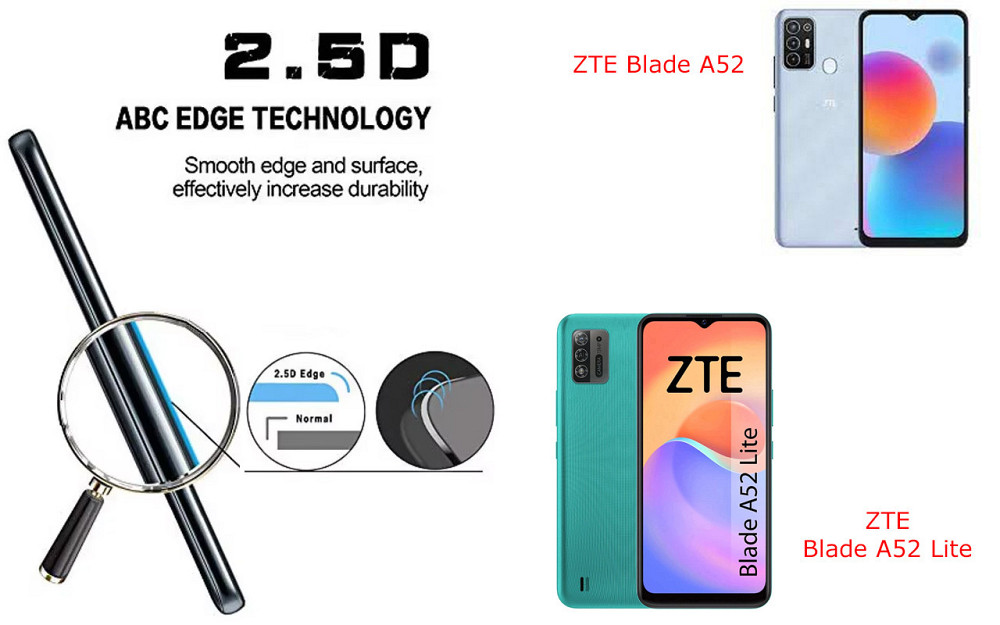 Защитное стекло ArmorGlass для ZTE Blade A52, Blade A52 Lite – устойчивое к царапинам и ударам Киев - изображение 2