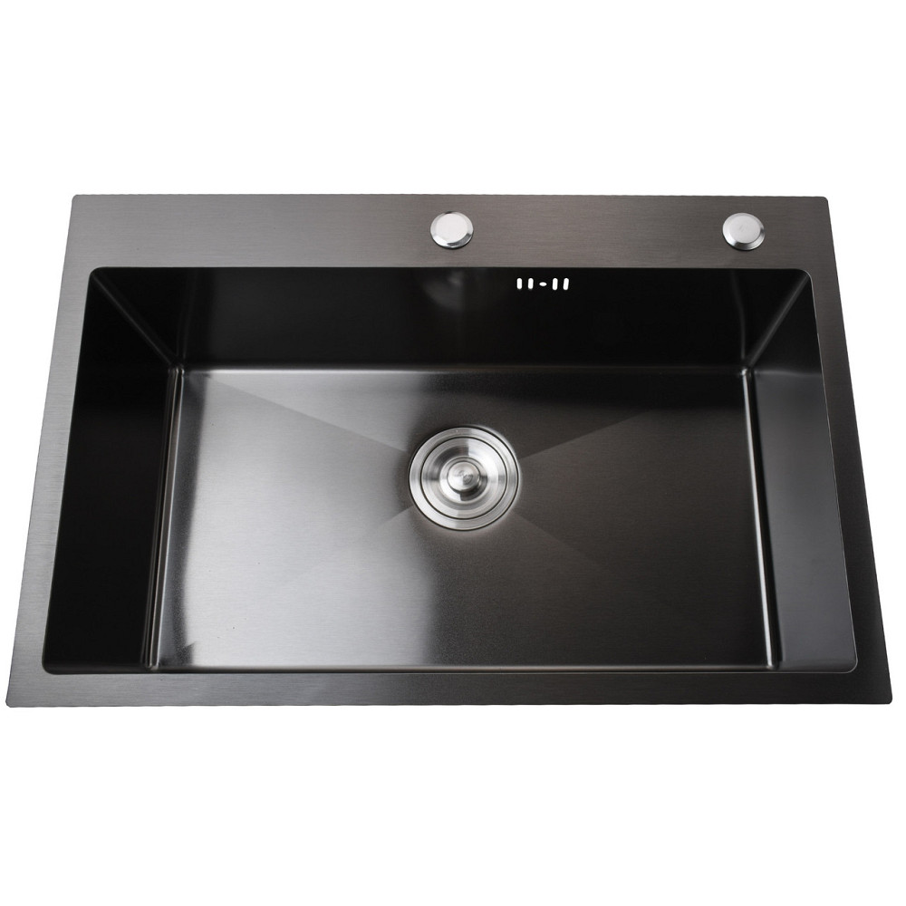 Мийка кухонна 3mm 680х450 Графіт 6845HG Mira (000032098) Київ - фото 1