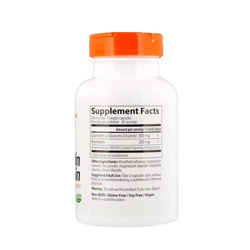 Кверцетин з бромелайном (Quercetin Bromelain) 180 капсул Київ - фото 2